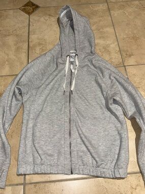 Victoria Secret Sport Women Gray Full-Zip Hoodie Sweater